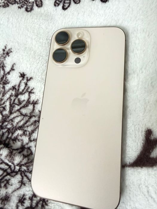 iPhone 16 pro Max desert titanium 512 gb 100% baterie