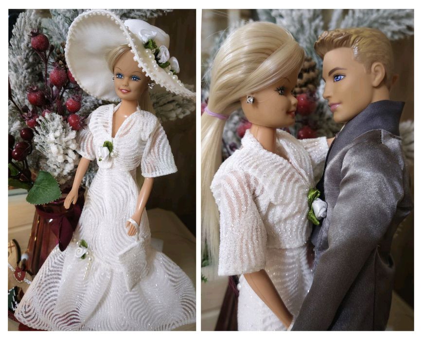 Свадебные платья для куклы Барби