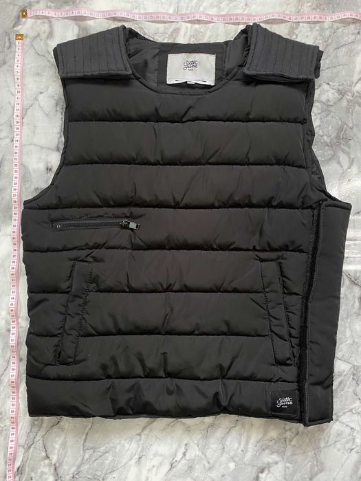 Vestă puffer Sixth June Paris, neagră, mărime S, streetwear
