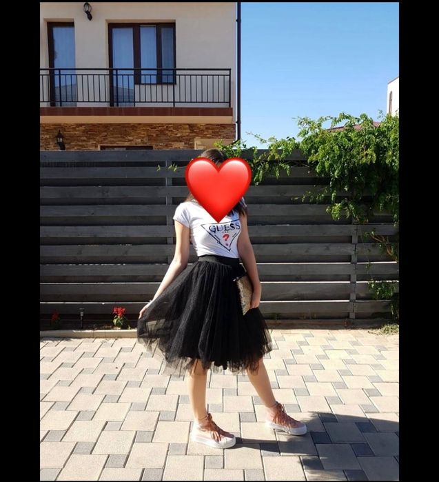 Fusta petrecere din voal