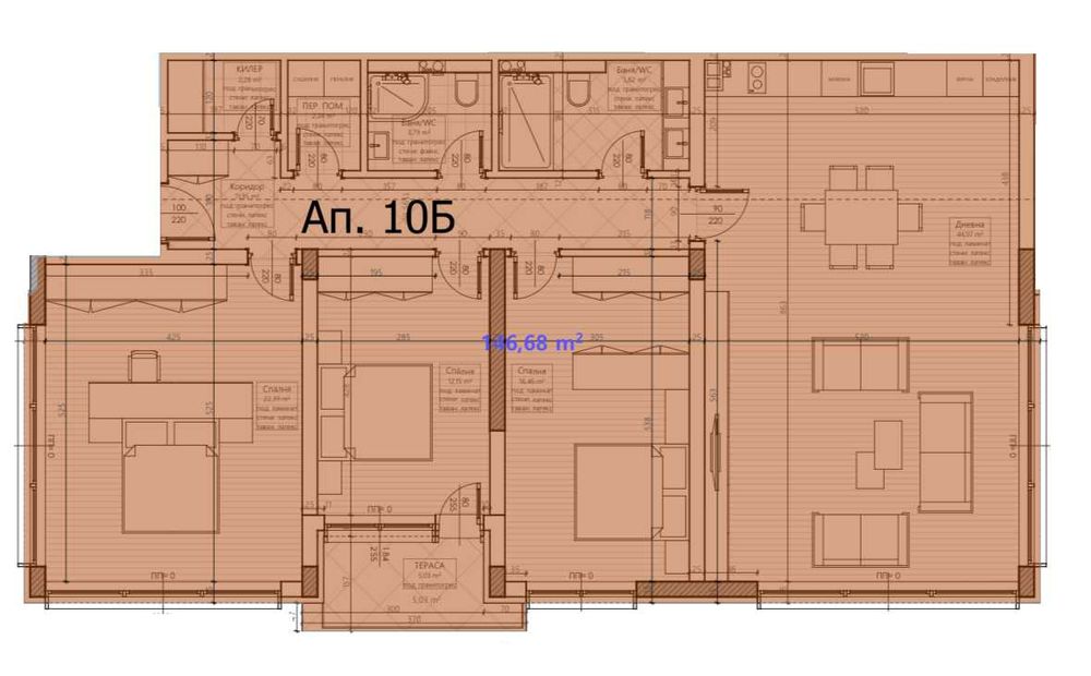 ЧЕТИРИСТАЕН апартамент с ФУНКЦИОНАЛНА архитектура