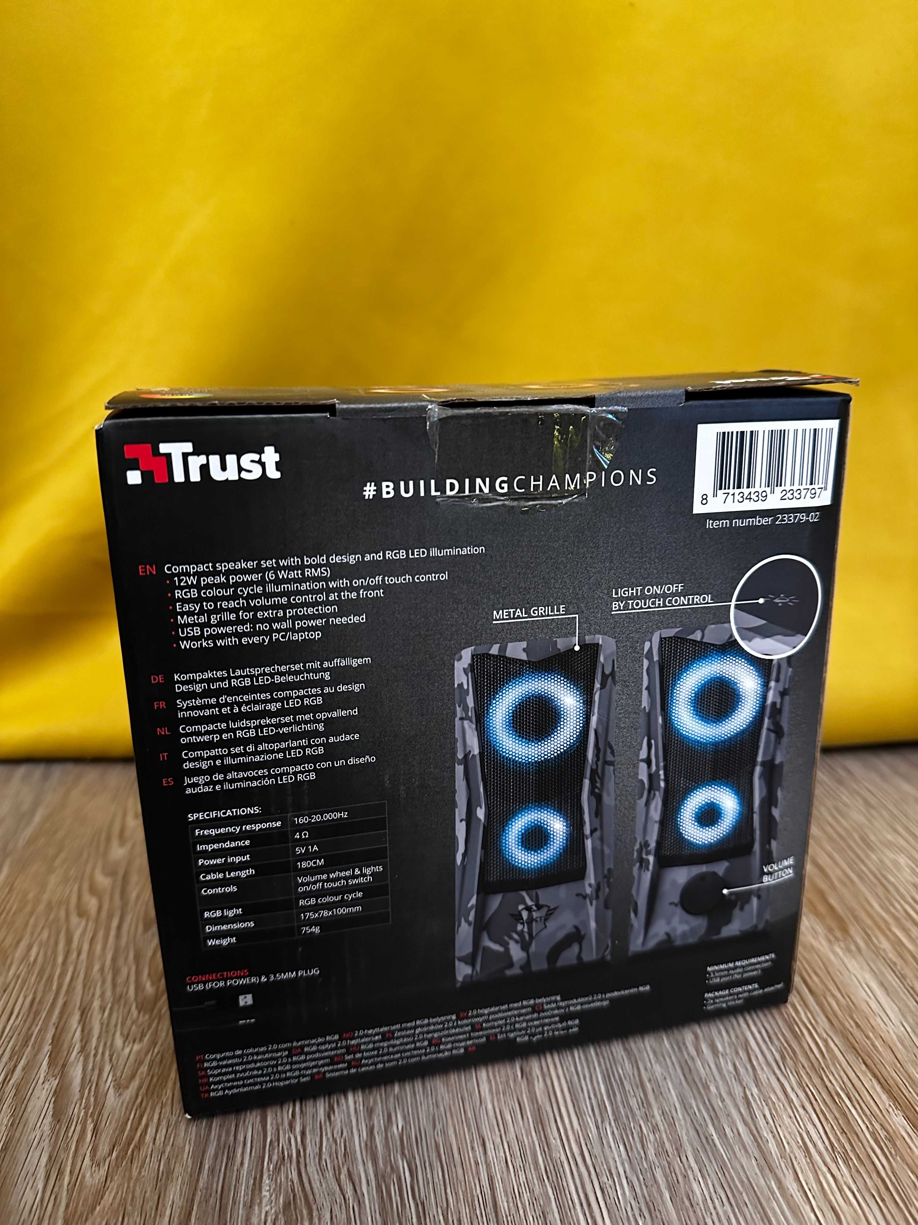 Trust GXT 606 Javv Altavoces 2.0 con Iluminación RGB