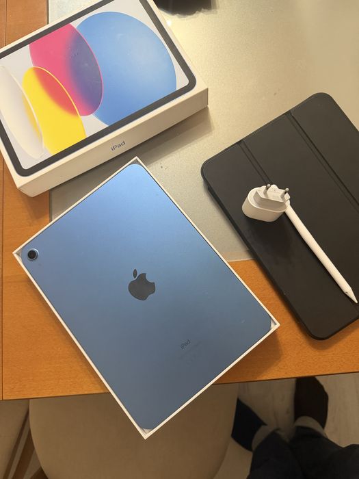 Прекрасен iPad 10 син пълен комплект