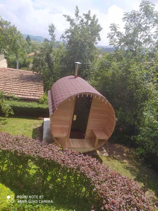 Сауна барел, градинска сауна, сауна тип бъчва ,финландска сауна