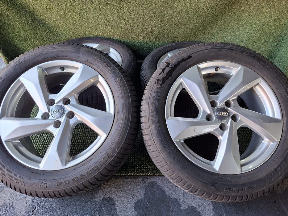 Jante R 18 5x112 Audi Q3 cu anvelope 235 55 18 Firestone 4 anotimpuri