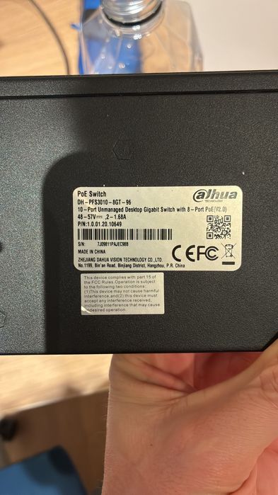 Switch Dahua 10 porturi cu 8 PoE (gigabit) fara management