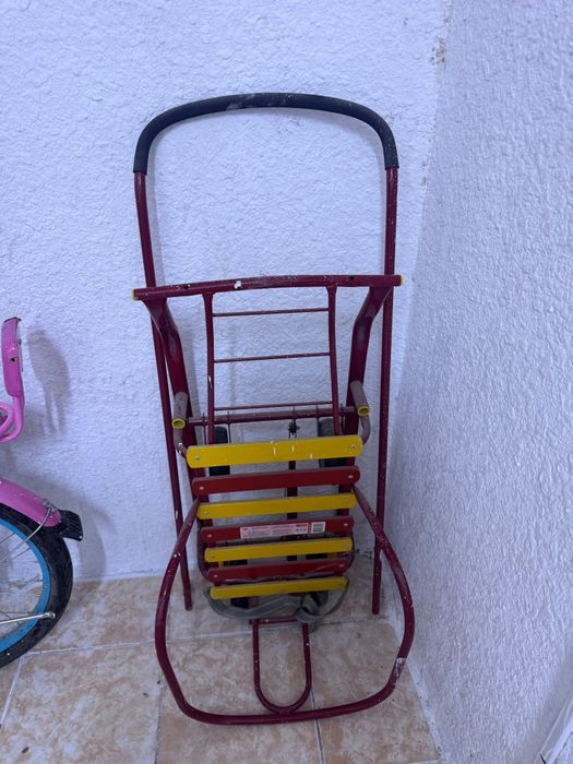 Санки на колесах зимние