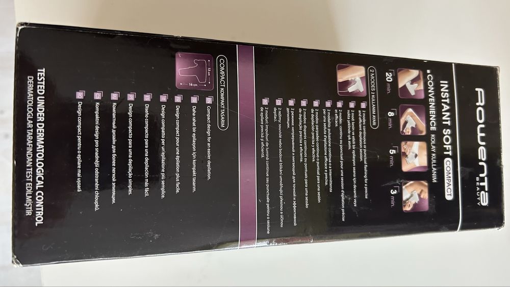 Фотоепилатор Rowenta instant soft compact IPL EP 9603 4x75000 импулса