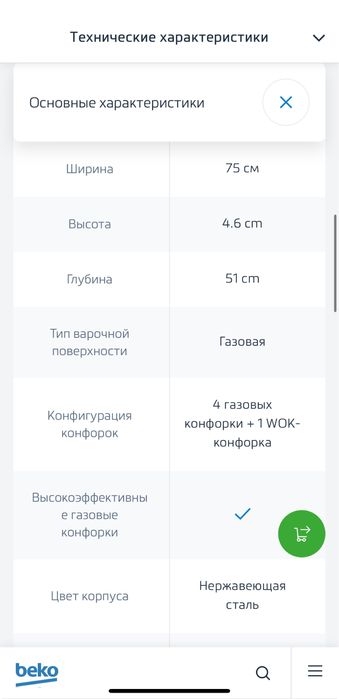 Варочная поверхность газ