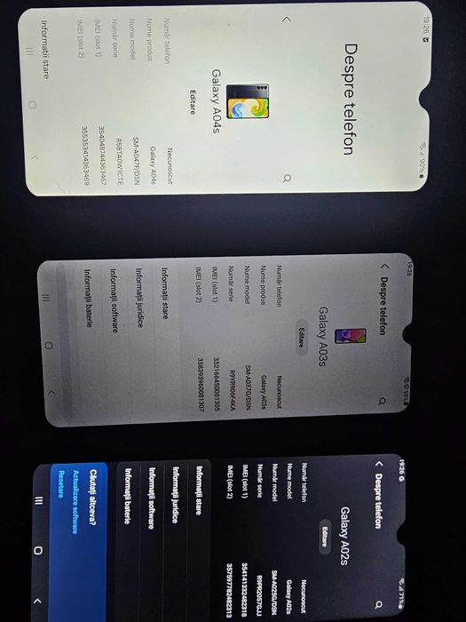 Samsung a40, a02s, a03s, a04s