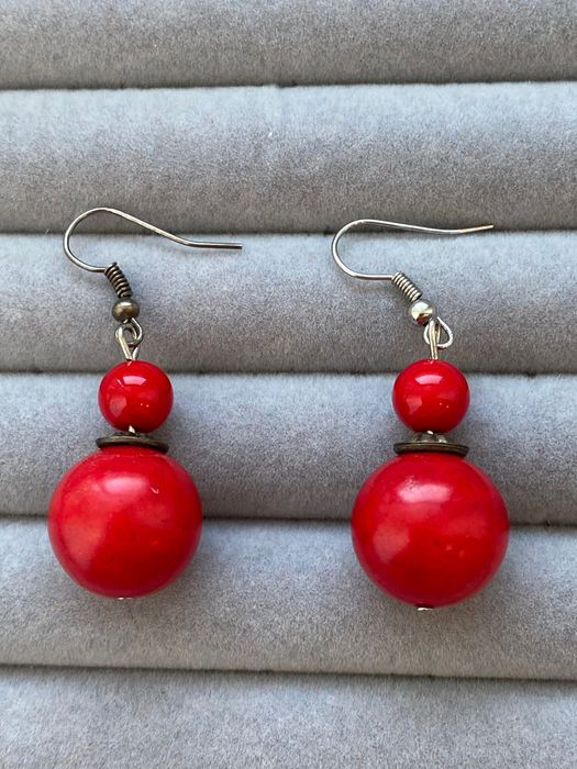 Красные сережки, новые