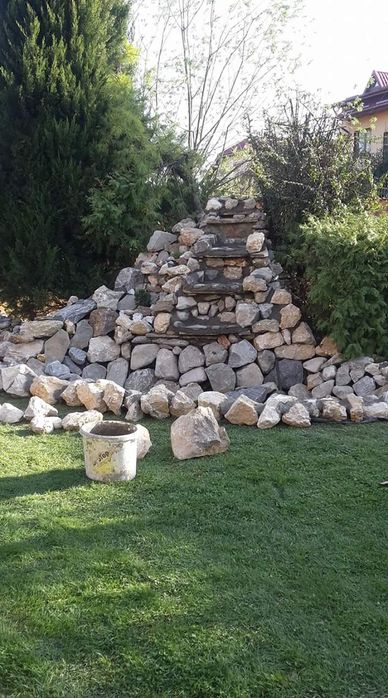 Piatra naturala de munte de Grecia 100%. Lucrez în toată Țara