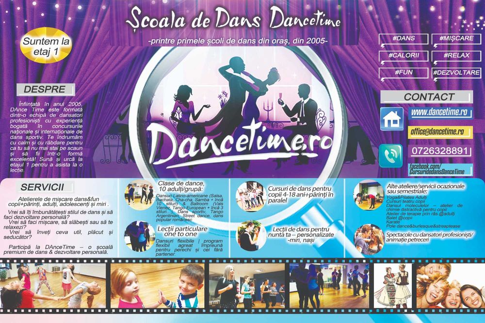 DANCETIME.RO-Cursuri de dans pentru cupluri si adulti, Scoala de Dans