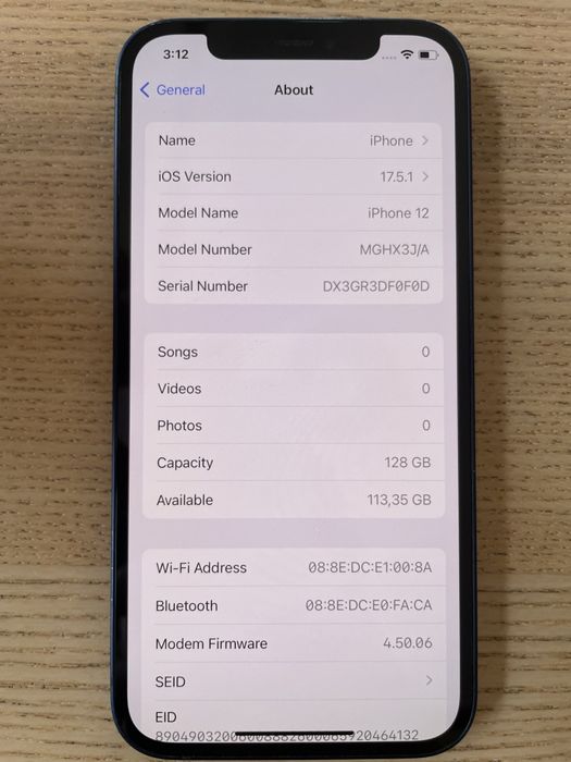 Iphone 12 128GB 88% Перфектен
