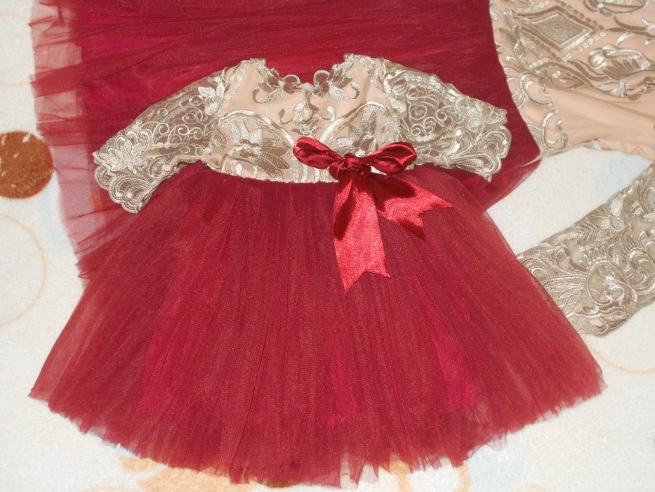 Set rochite fete bebe 3-6 luni si 11-14 ani XS botez Raluca Martinescu