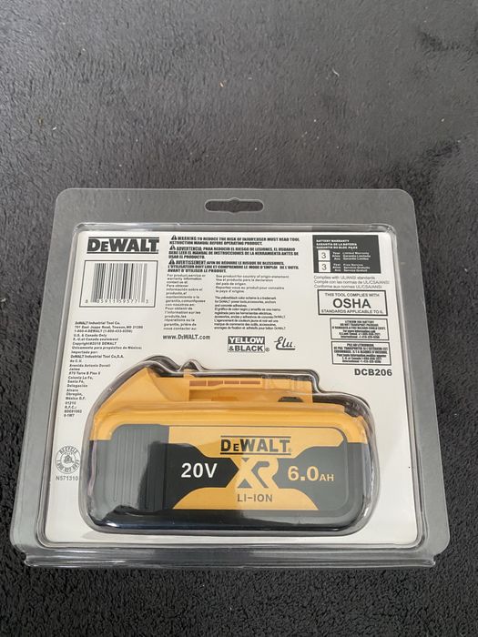 Acumulator DeWalt 6Ah baterie dewalt 6ah noua sigilata