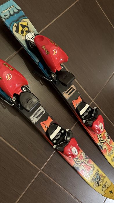 Schiuri copii Blizzard 80cm legaturi tyrolia 4-6ani