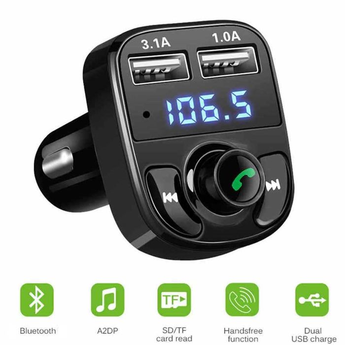 Modulator FM Bluetooth Incarcare Transmitator FM Bluetooth Incarcare