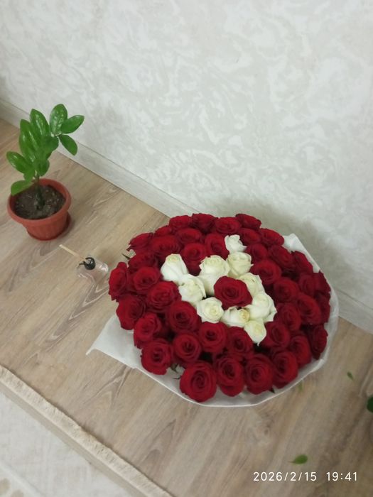 Букет из 51 роз в корзине