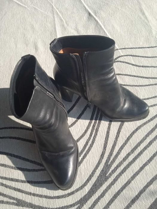 продам черные ботильоны, BASCONI