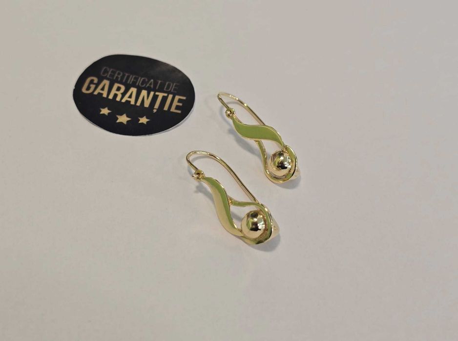 Cercei aur 14 K, 2.58 gr. (ECA 39 / b18286.1) – Garantie 2 ani