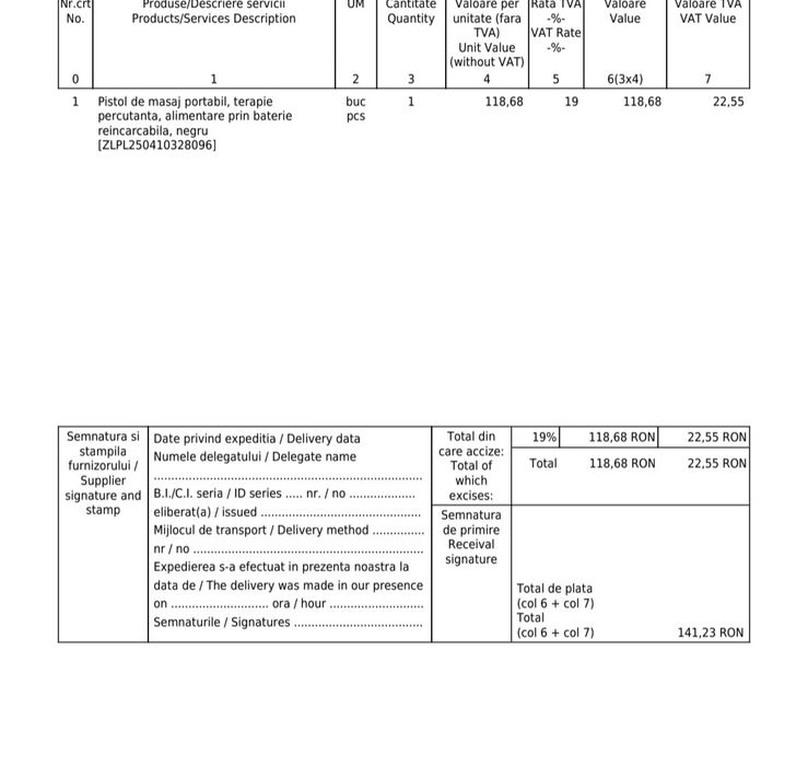 Pistol de masaj portabil NOU 50% REDUCERE