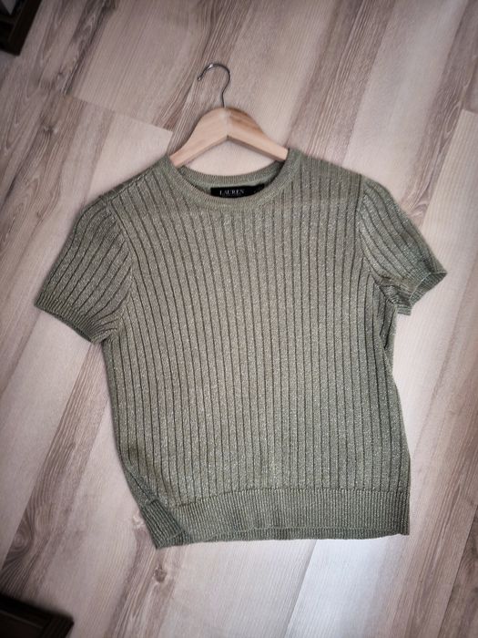 Плетена блуза с къс ръкав Lauren Ralph Lauren