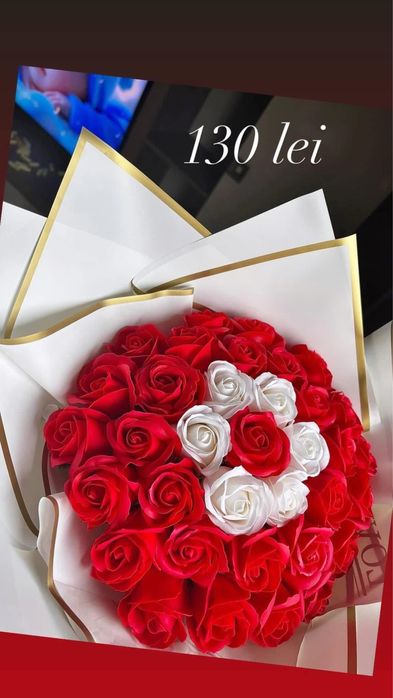 Buchete trandafiri sapun