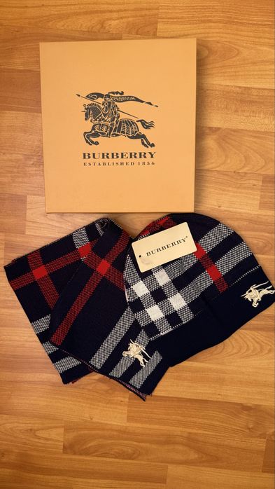 ! ПРОМО! Комплекти BURBERRY – шапка + шал