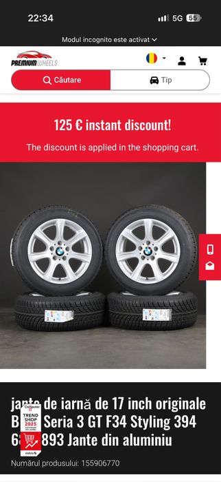 Jante oem 5x120 Bmw Seria 2/3/4/5 R17