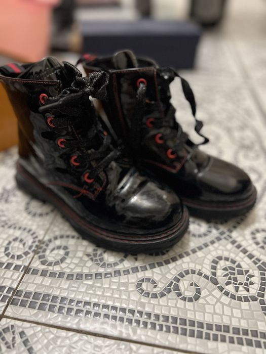 Черная детская обувь натуралка