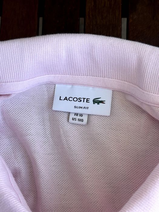 Мъжка поло тениска LACOSTE (Slim Fit) - размер 4XL (1XG) / ОРИГИНАЛ
