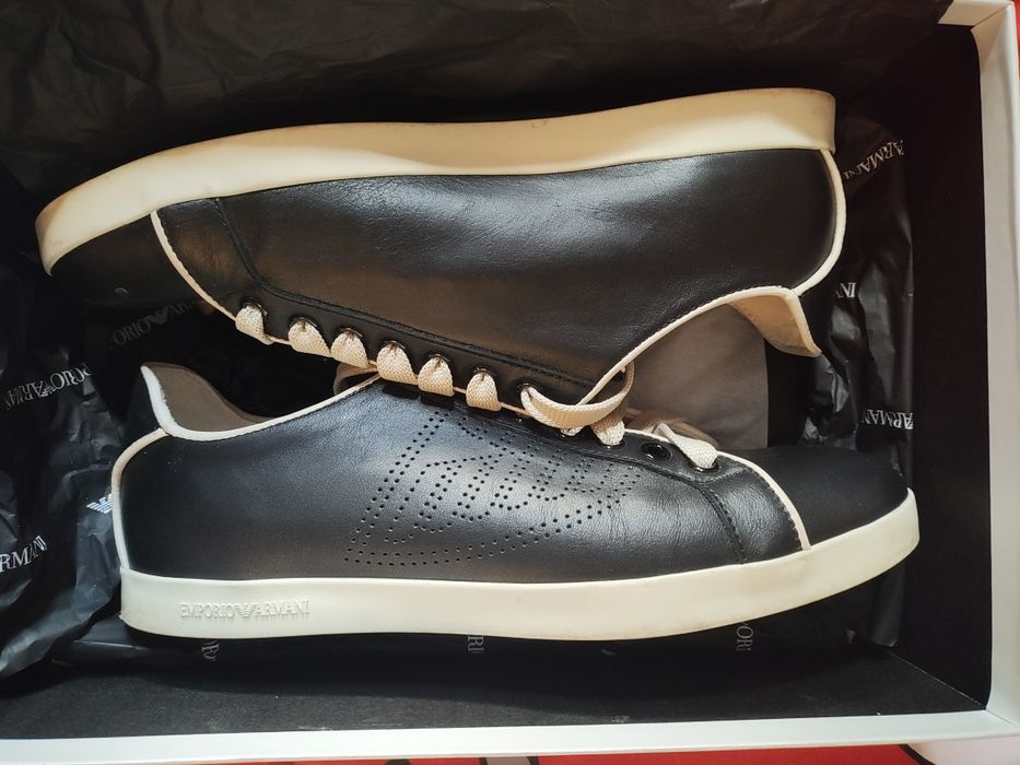 Обувки от естествена кожа Армани