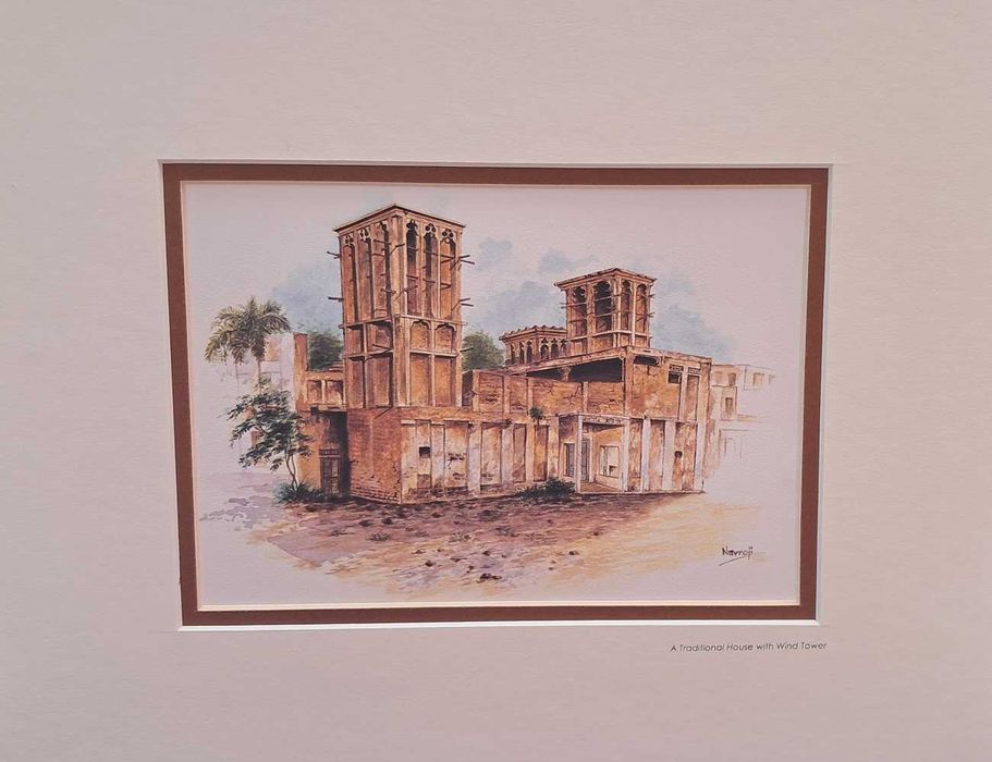 Принтове с паспарту- традиционни арабски къщи