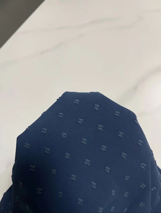 Синя риза с къс ръкав