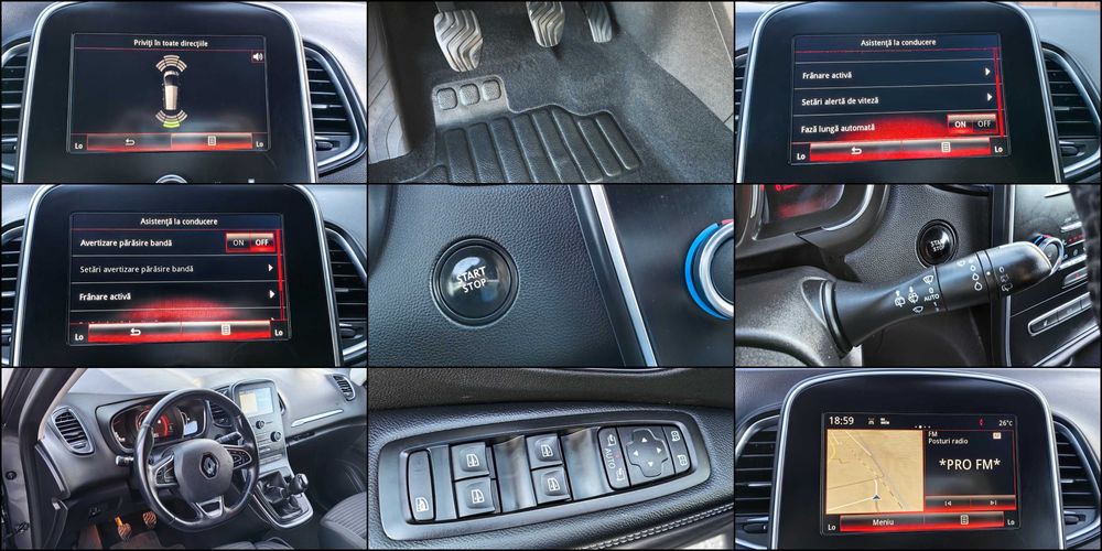 Renault Grand Scenic, 7 locuri, 2017, Lane/side assist, Roti 20"