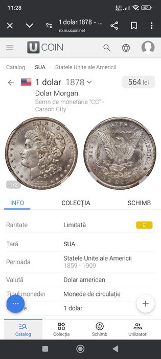 Monedă dolar american