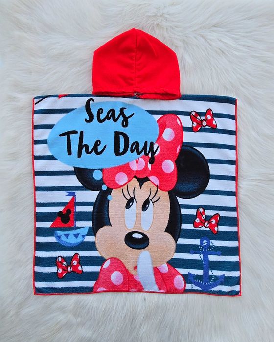 Детско пончо за плаж Мини Маус 3-6 години