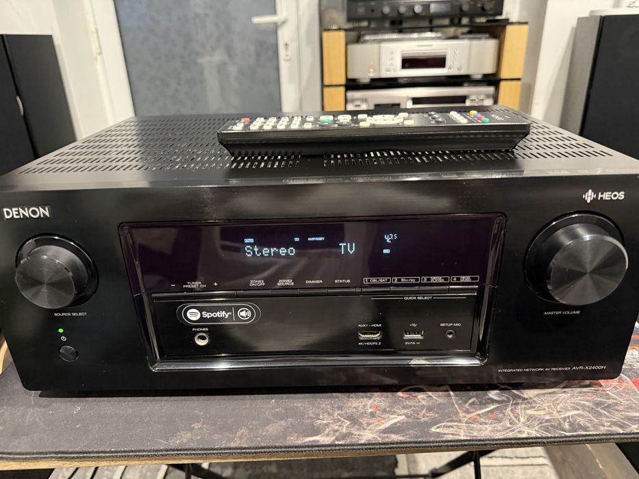 Receiver Denon AVR-X2400H,7.2,Dolby Atmos,Wifi,Bluetooth,4K,