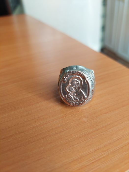 Печатка серебро с золотом.