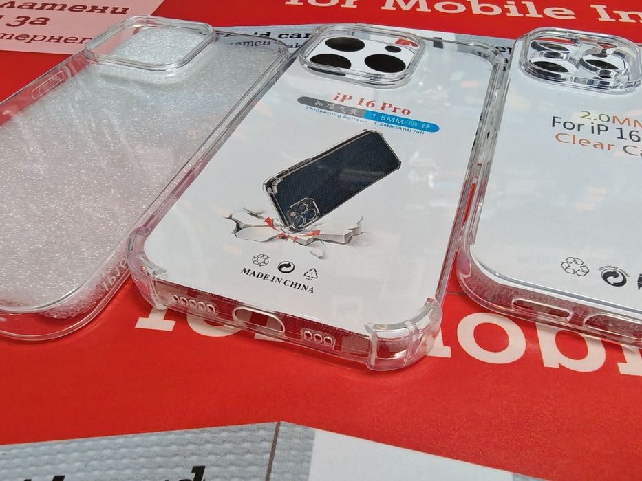 IPhone 16,Iphone 16+,Iphone 16 Pro,Iphone 16 Pro Max прозрачен силикон