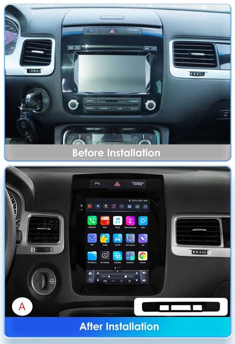 Мултимедия 9.7″ Android 14 за VW TOUAREG II (10-18г) CARPLAY навигация
