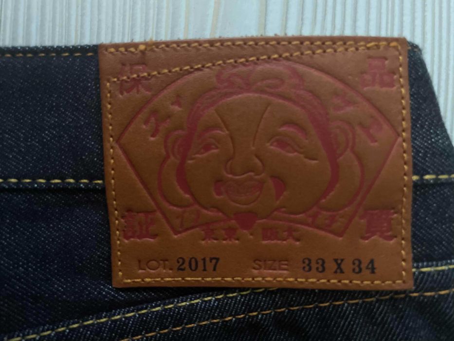 Blugi Evisu - Komainu And Japanese Pattern Daicock - Marimea 33x34