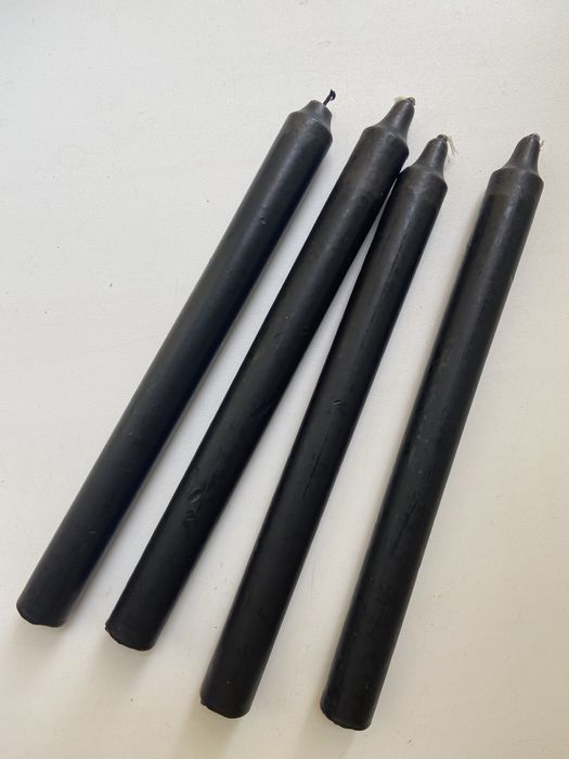 Свеча, черная (4 шт)