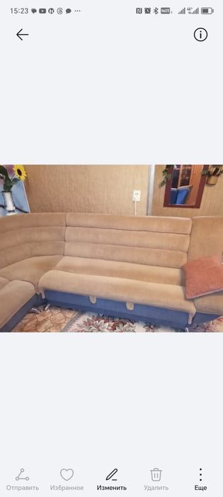 Продам угловой диван и кресло