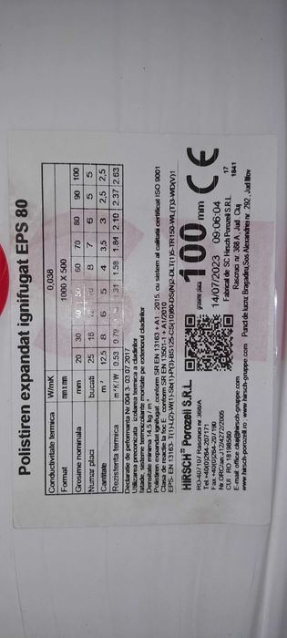 Polistiren de 10.Esp 80