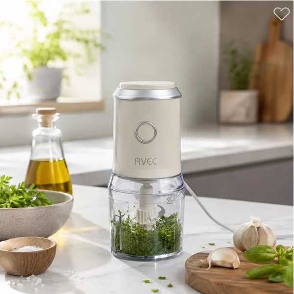 Електрически мултифункционален чопър Mercado Trade, 300W, 500ml, Бял