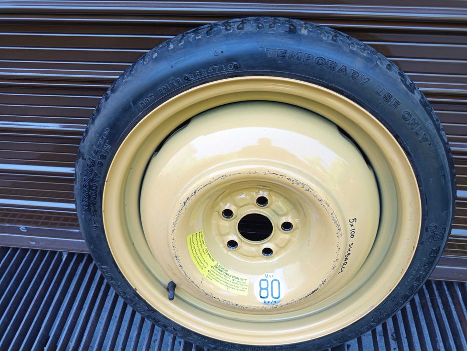 резервна гума патерица за Субару 5х114.3 или 5х100, 17 или 16 цола