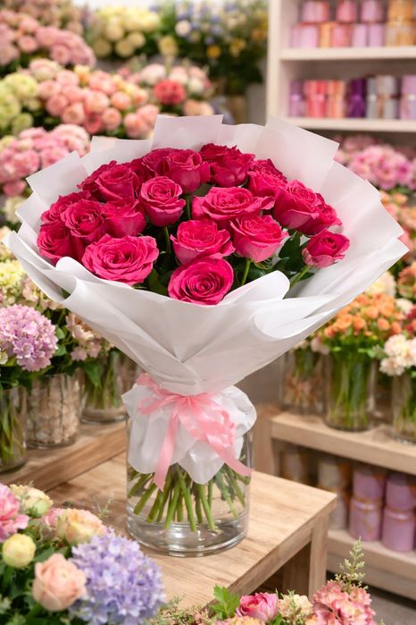 Цветы букет,метровые розы