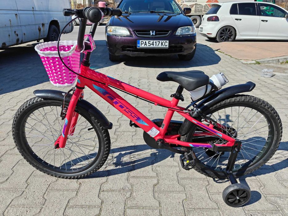CROSS Алуминиев велосипед 20" DAISY розов